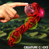 Creature Cocks Cobra (Black and Red) – USB Rechargeable 18.5 cm Fantasy Vibrator > Vibrators > Unconventional - Tophatter Daily Deals