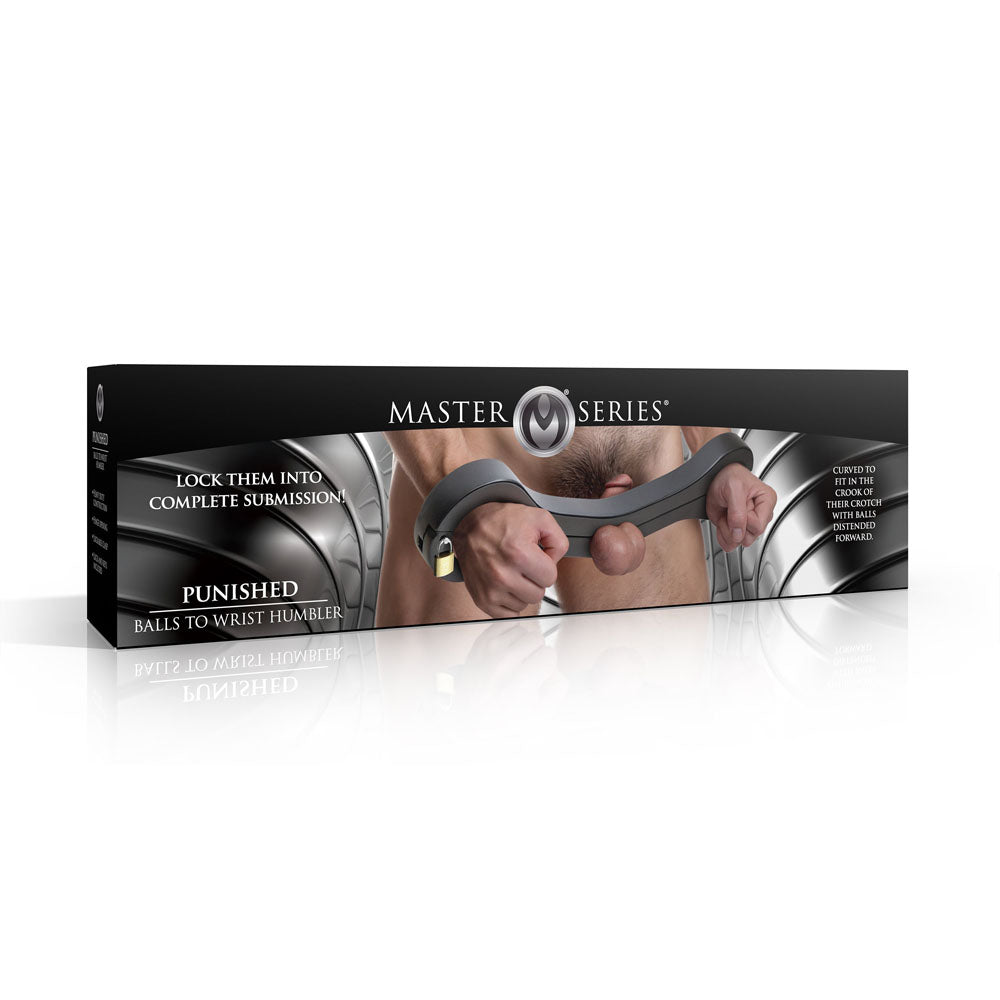 Master Series Punished – Balls to Wrist Humbler Restraint Device > Bondage Gear > Bed Restraints - Tophatter Daily Deals