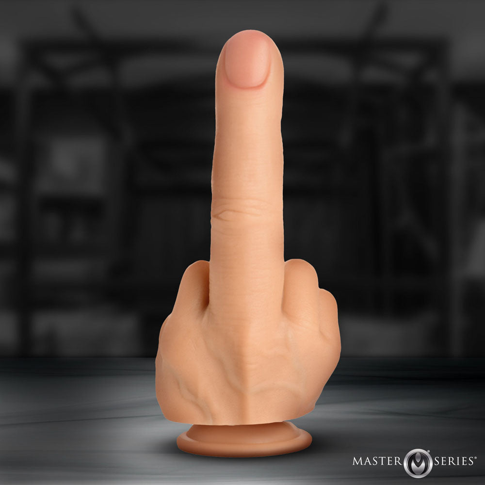 Master Series The Finger – 21.3 cm Realistic Silicone Middle Finger Dildo > Dildos > Other Dildos - Tophatter Daily Deals