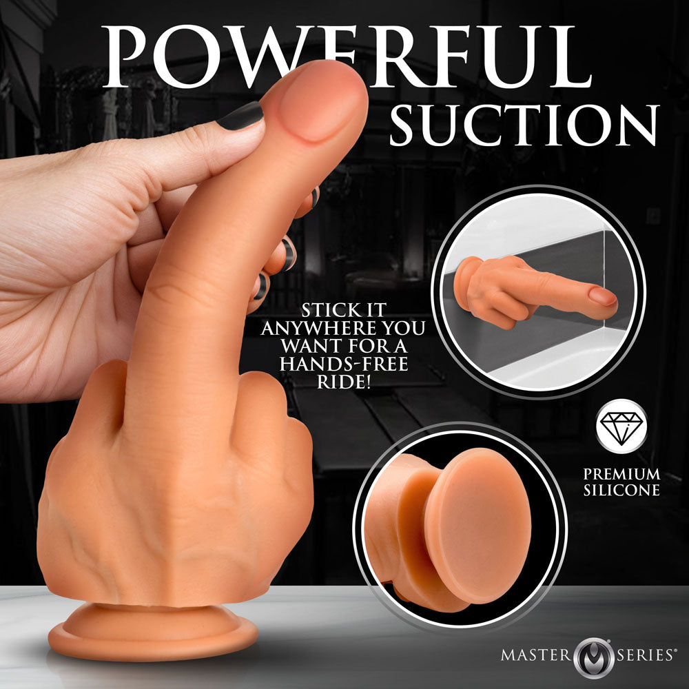 Master Series The Finger – 21.3 cm Realistic Silicone Middle Finger Dildo > Dildos > Other Dildos - Tophatter Daily Deals