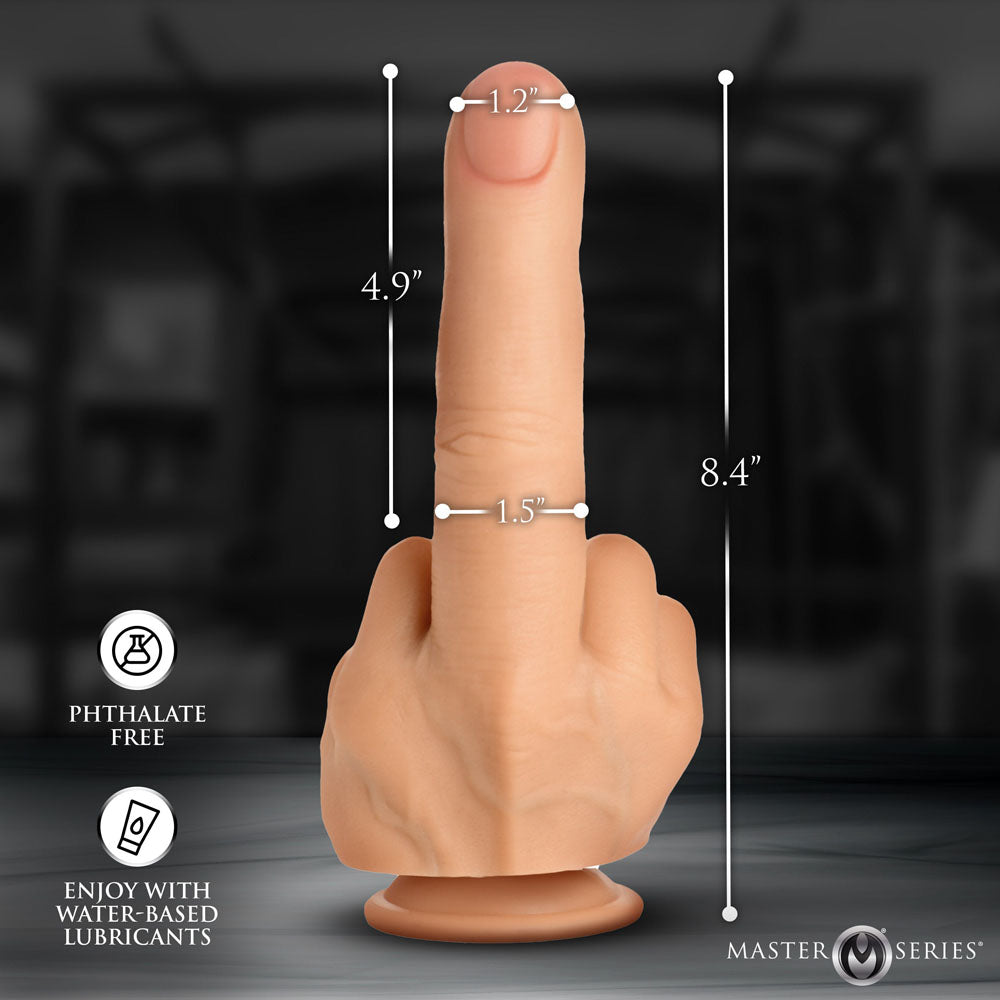 Master Series The Finger – 21.3 cm Realistic Silicone Middle Finger Dildo > Dildos > Other Dildos - Tophatter Daily Deals