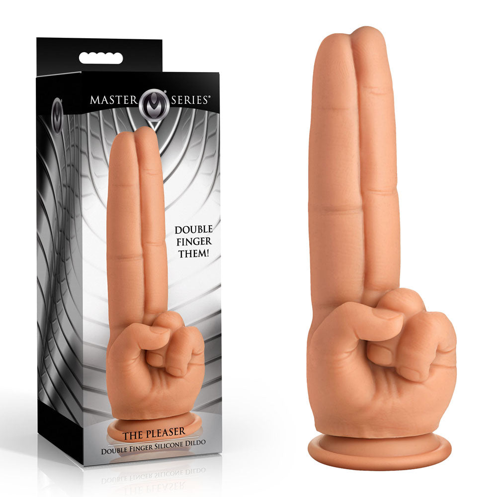 Master Series The Pleaser – 23.6 cm Double Finger Dildo > Dildos > Other Dildos - Tophatter Daily Deals