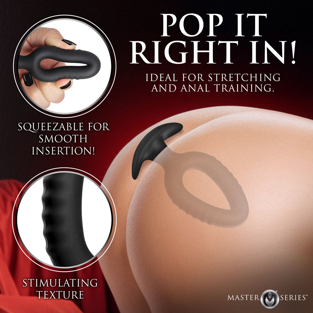 Master Series Pop Plugs Silicone Anal Plug Trainer Set of 3 Sizes > Anal Range > Butt Plug Kits - Tophatter Daily Deals