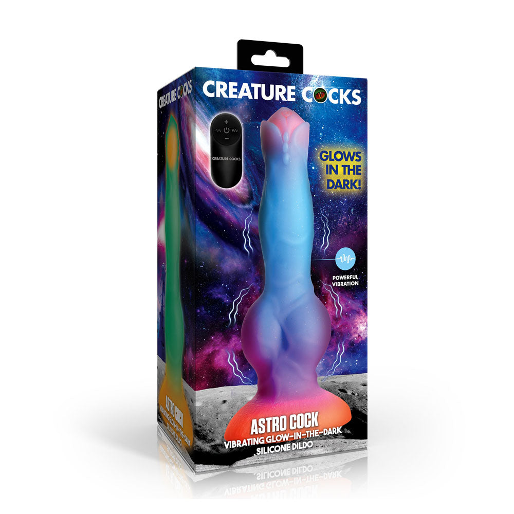 Creature Cocks Astro Cock (Glow in Dark) – 20.6 cm Vibrating Fantasy Dildo > Dildos > Fantasy - Tophatter Daily Deals