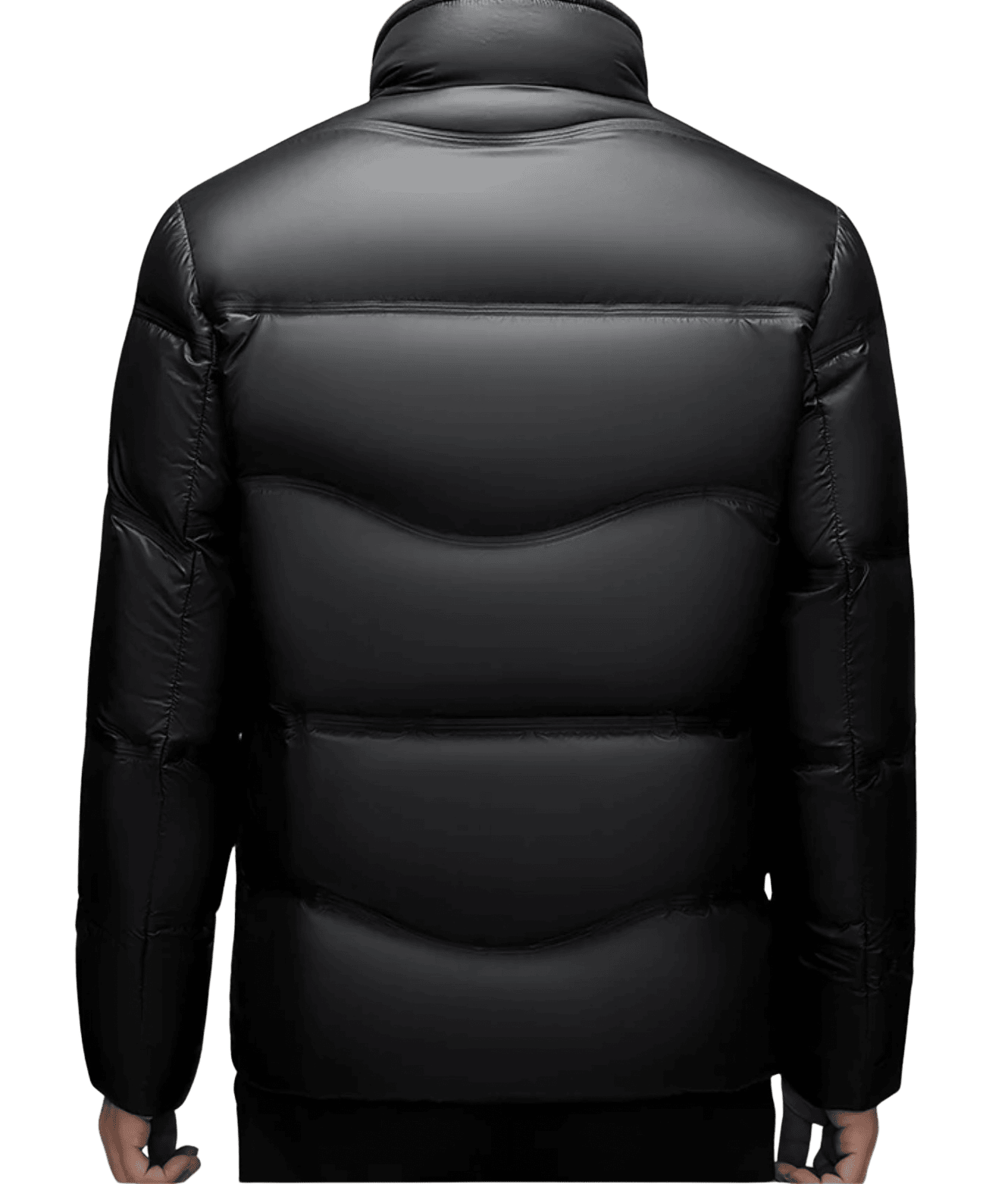 Insulating Men's Down Jacket - Puffer High Collar, Down Fill - Tophatter Daily Deals