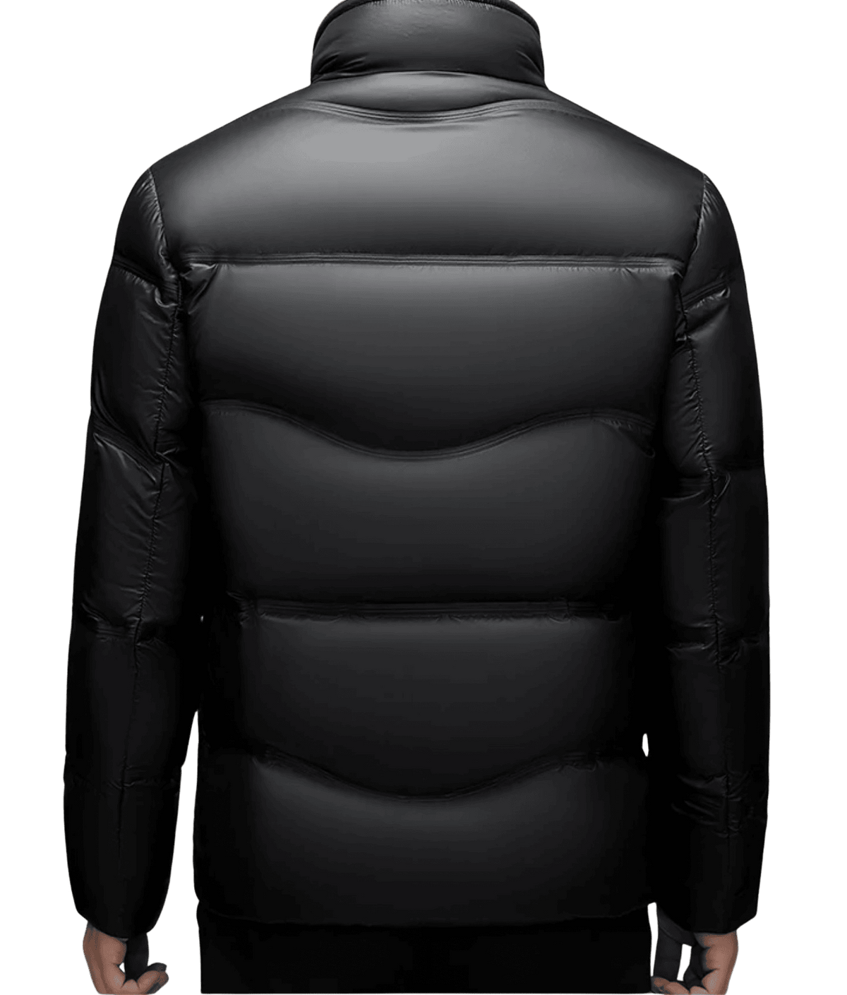 Insulating Men's Down Jacket - Puffer High Collar, Down Fill - Tophatter Daily Deals