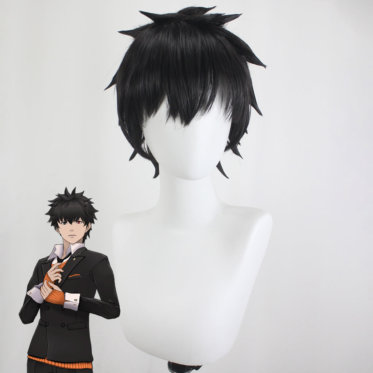 AI: The Somnium Files - nirvanA Initiative Ryuki Black Cosplay Wig Wig - Tophatter Daily Deals
