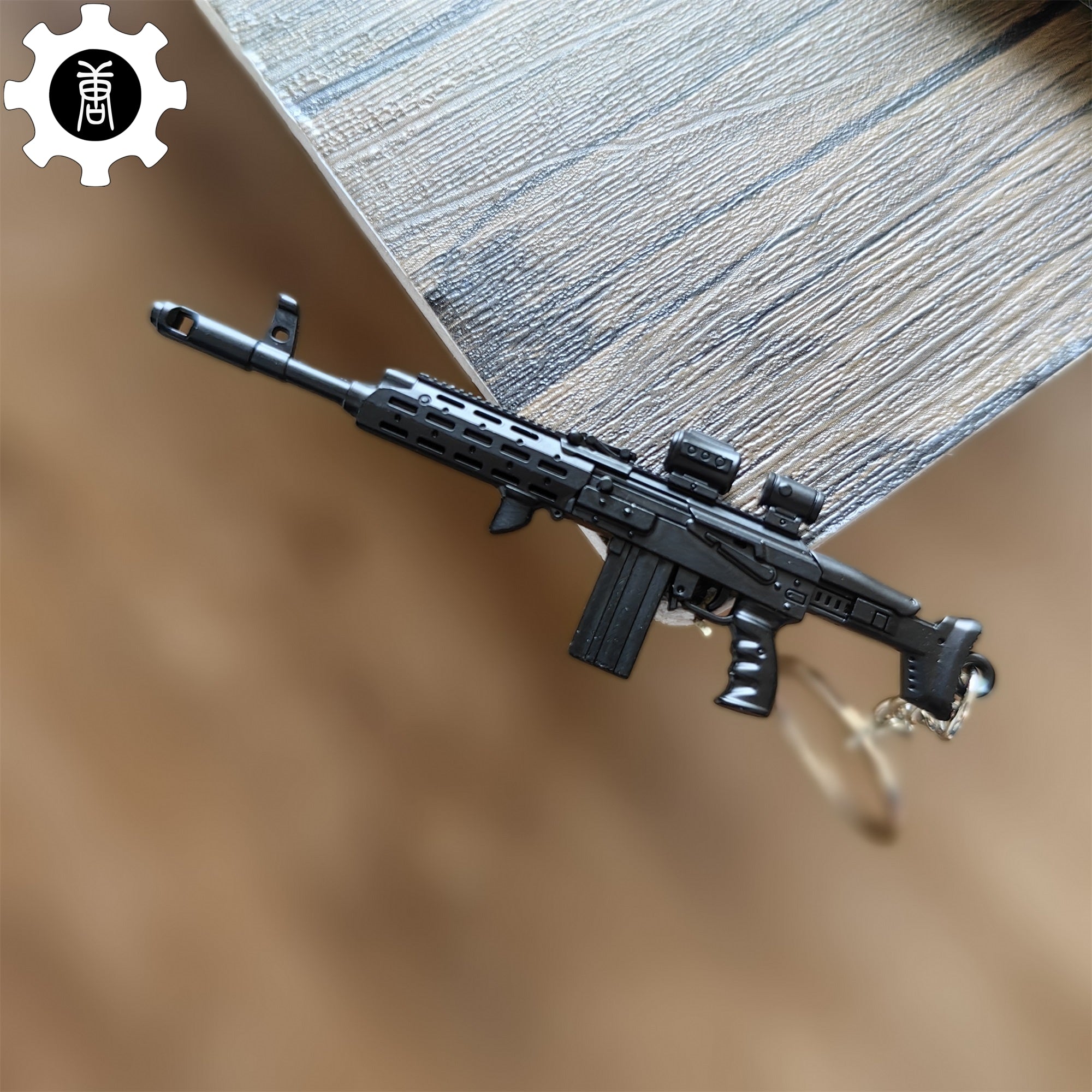 Metal AK308 Mini Gun Model Keychain Backpack Pendant - Tophatter Daily Deals