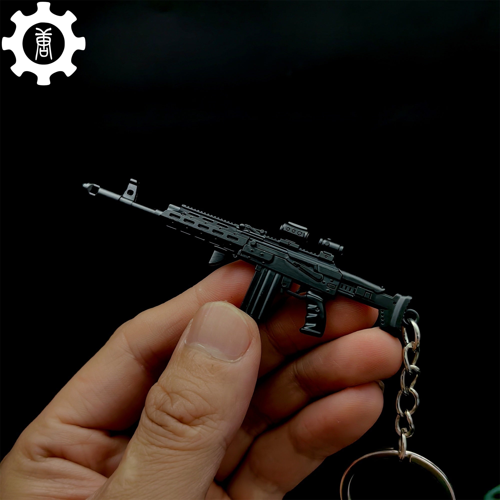 Metal AK308 Mini Gun Model Keychain Backpack Pendant - Tophatter Daily Deals