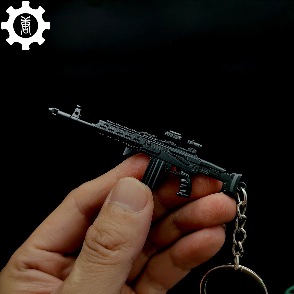 Metal AK308 Mini Gun Model Keychain Backpack Pendant - Tophatter Daily Deals