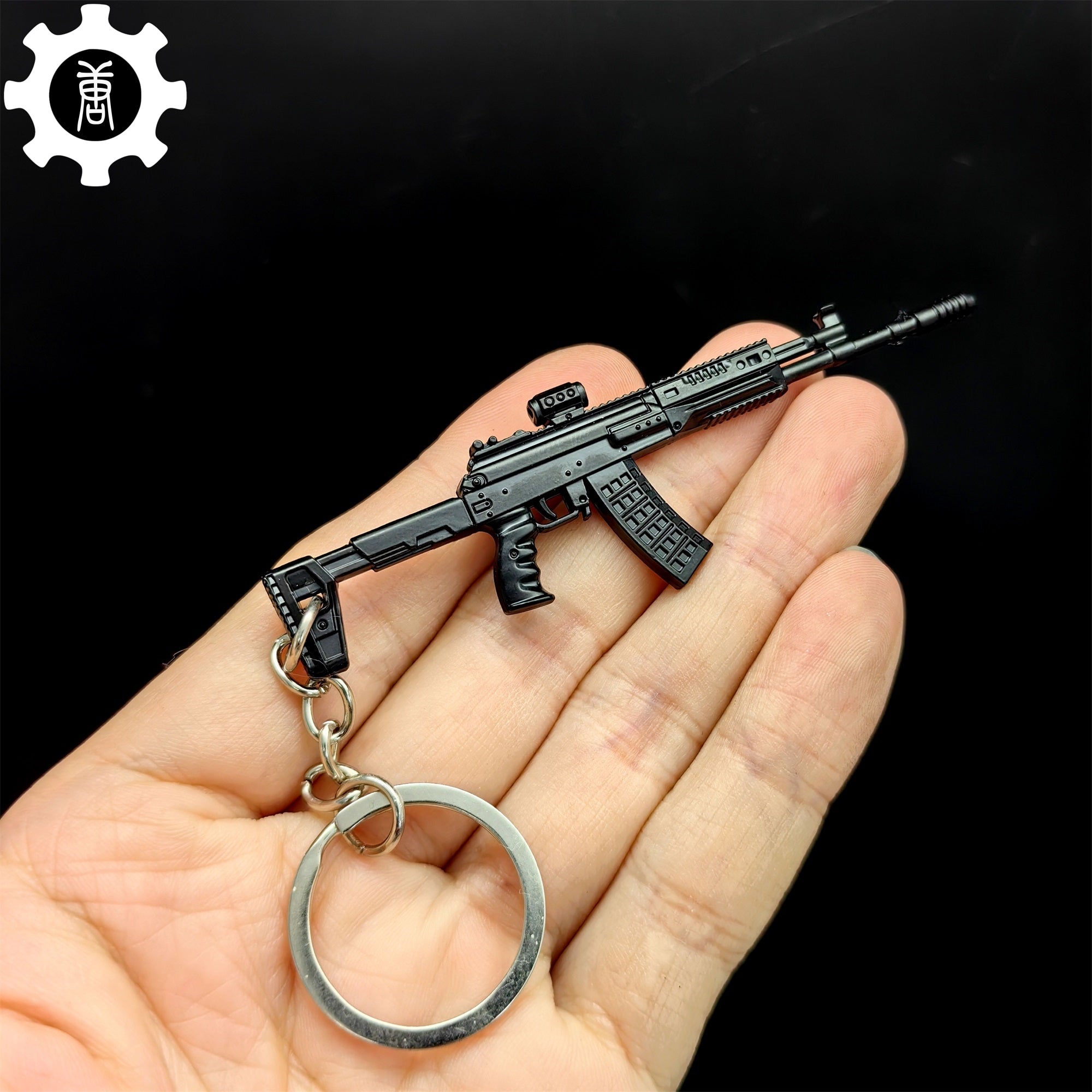 Metal AK308 Mini Game Gun Model Keychain - Tophatter Daily Deals