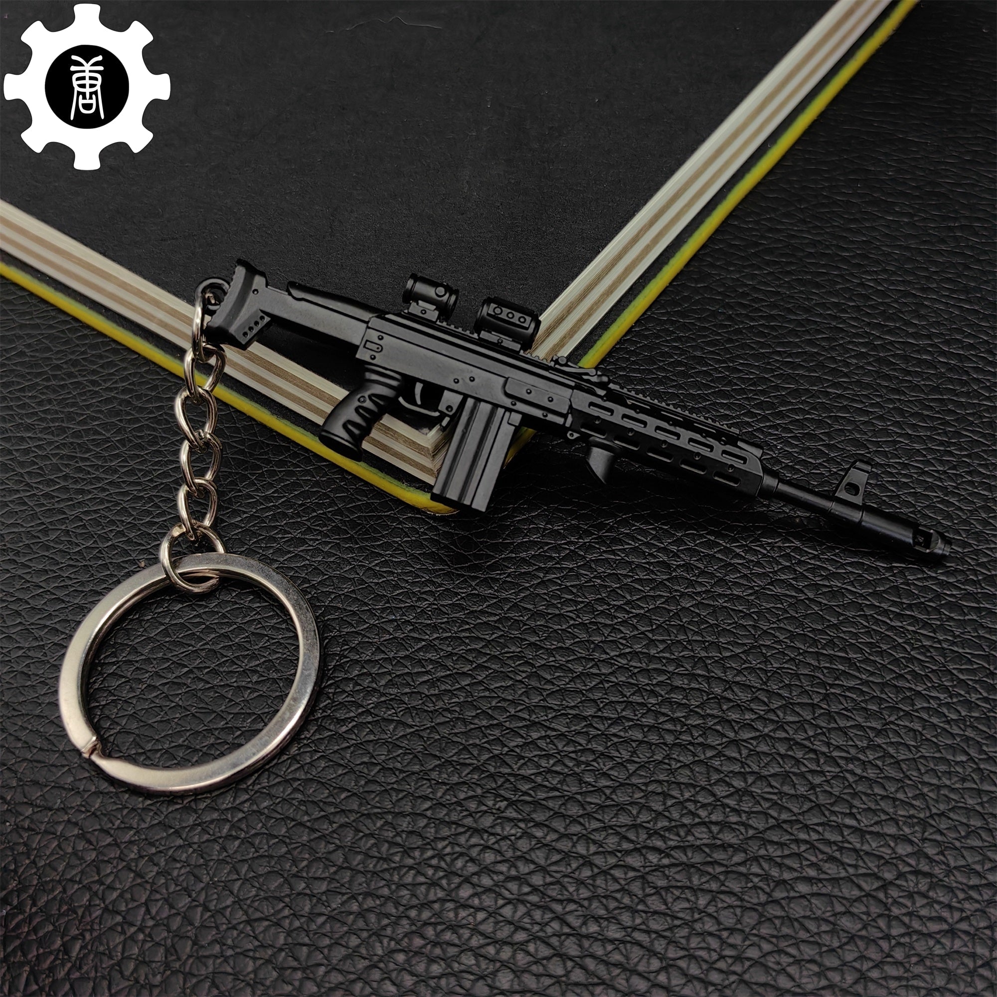 Metal AK308 Mini Gun Model Keychain Backpack Pendant - Tophatter Daily Deals
