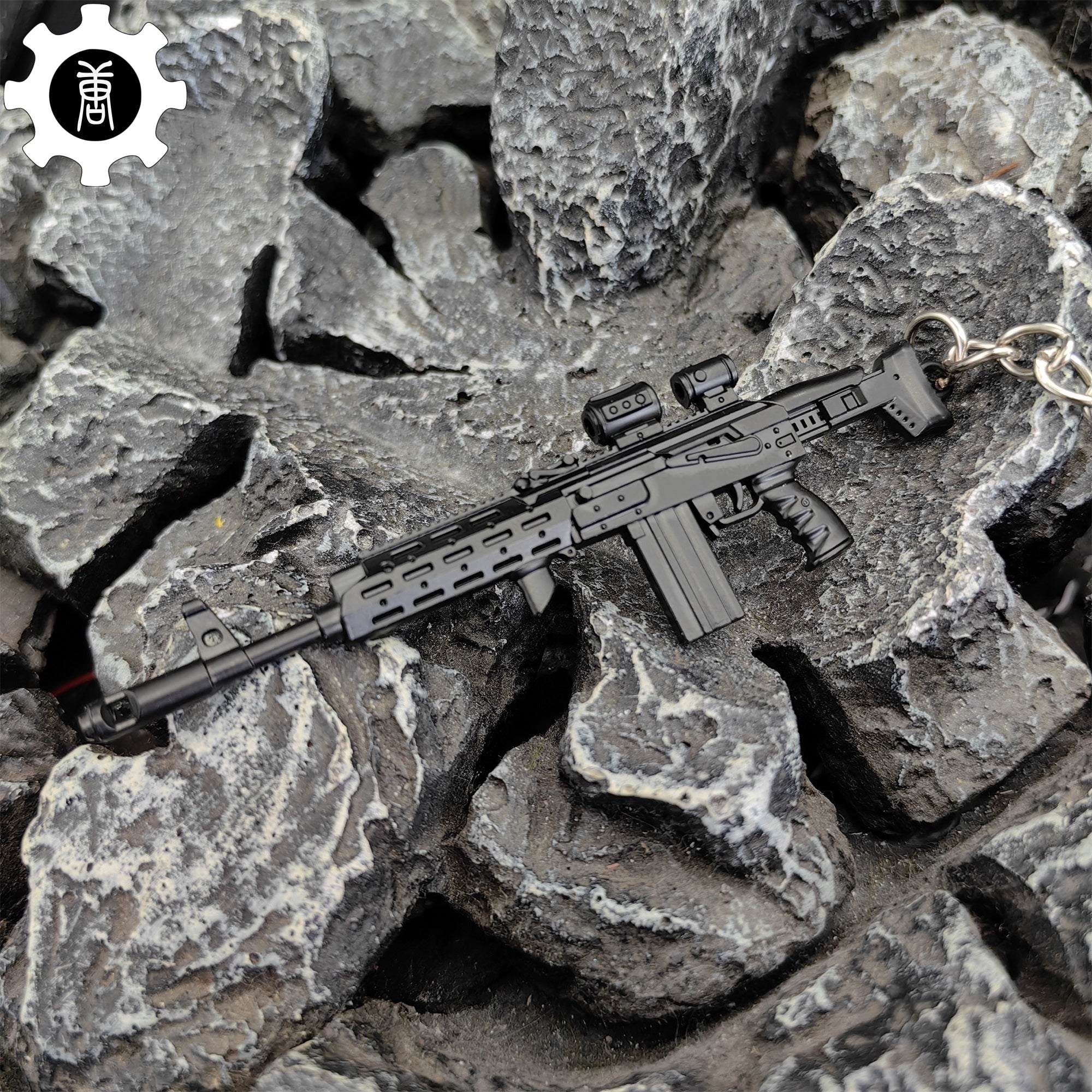 Metal AK308 Mini Gun Model Keychain Backpack Pendant - Tophatter Daily Deals