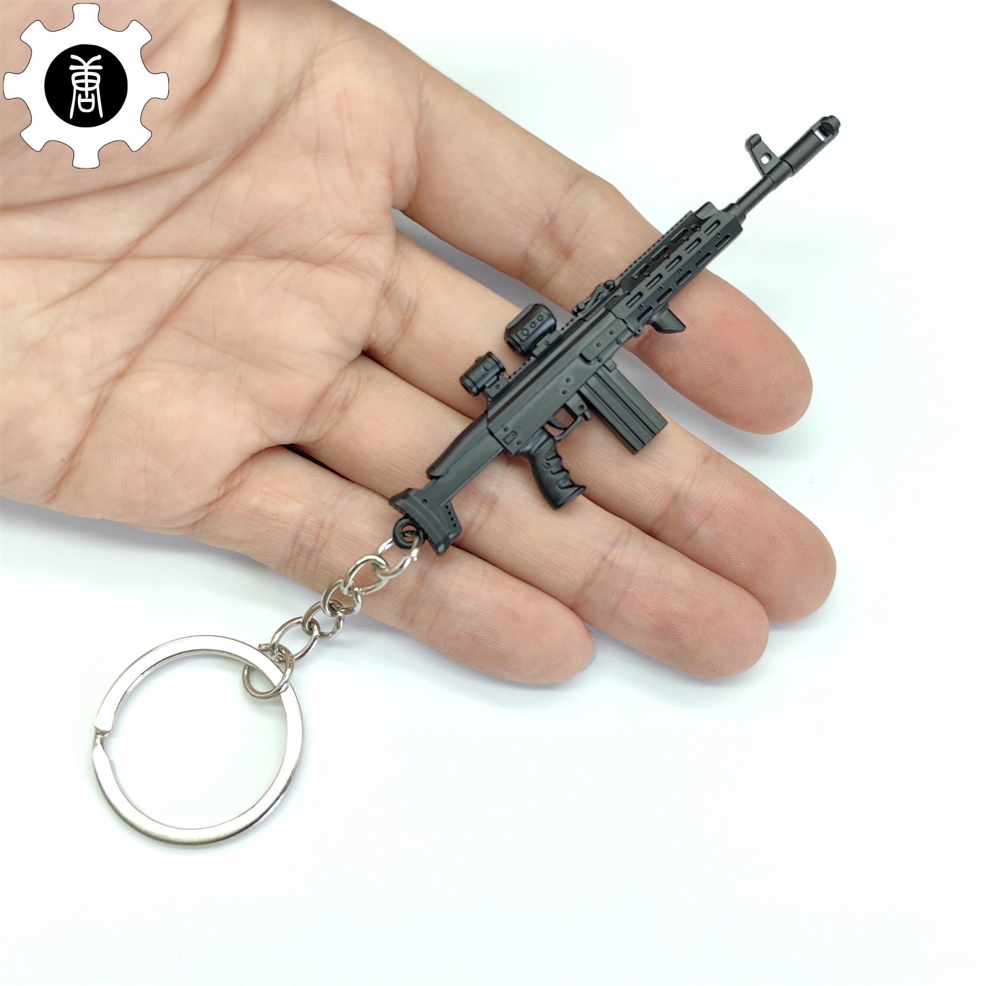 Metal AK308 Mini Gun Model Keychain Backpack Pendant - Tophatter Daily Deals