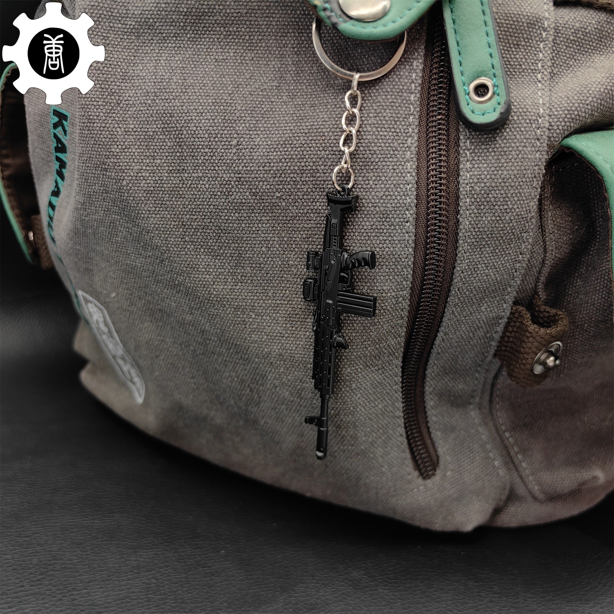 Metal AK308 Mini Gun Model Keychain Backpack Pendant - Tophatter Daily Deals