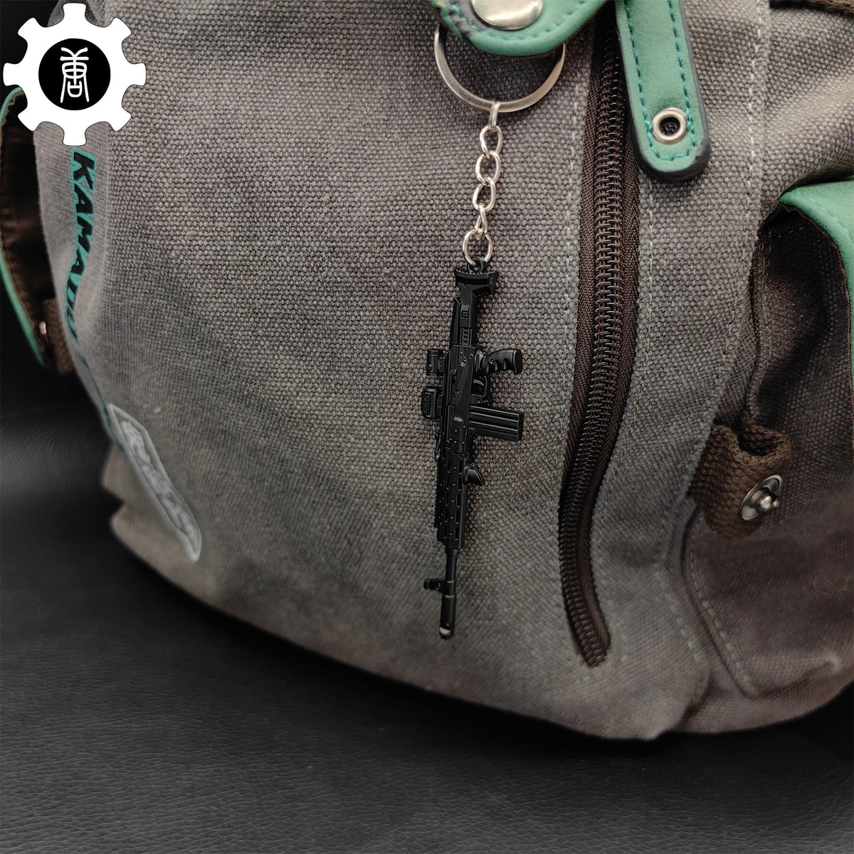 Metal AK308 Mini Gun Model Keychain Backpack Pendant - Tophatter Daily Deals