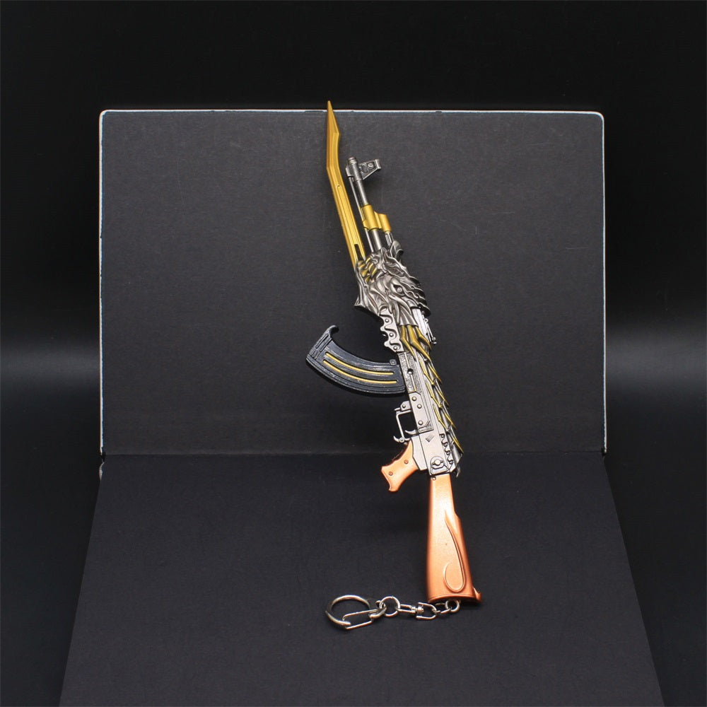 AK47 Fire Kylin Rifle Miniature Metal Gun 17CM/6.7" - Tophatter Daily Deals