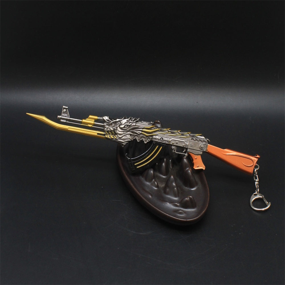 AK47 Fire Kylin Rifle Miniature Metal Gun 17CM/6.7" - Tophatter Daily Deals