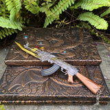 AK47 Fire Kylin Rifle Miniature Metal Gun 17CM/6.7" - Tophatter Daily Deals