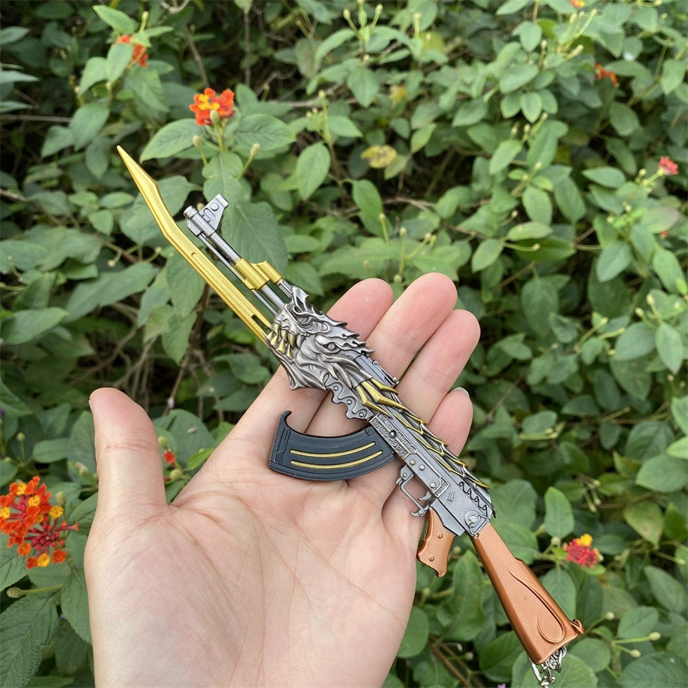 AK47 Fire Kylin Rifle Miniature Metal Gun 17CM/6.7" AK47 Only - Tophatter Daily Deals