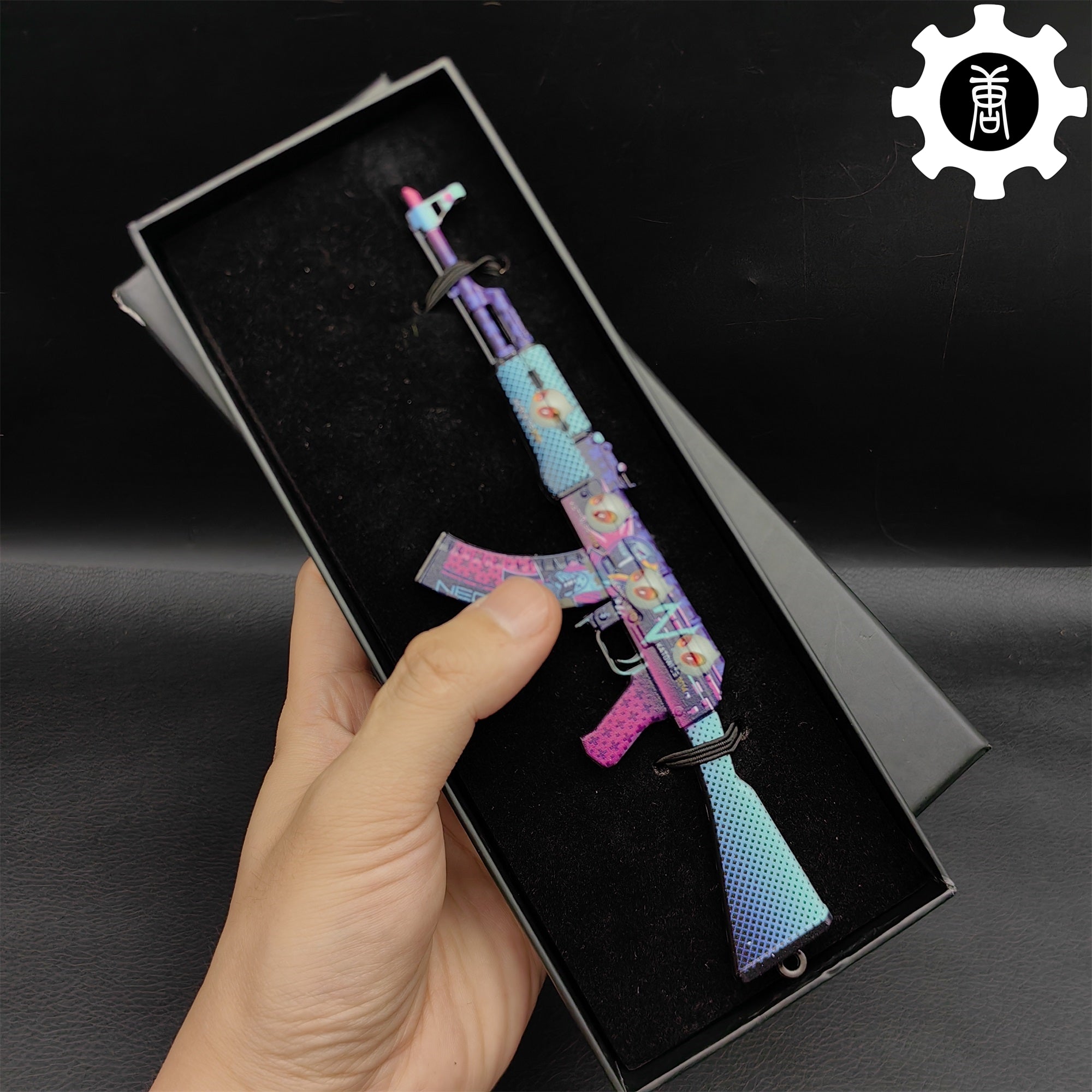 AK47 Neon Rider Metal Miniature Gun - Tophatter Daily Deals