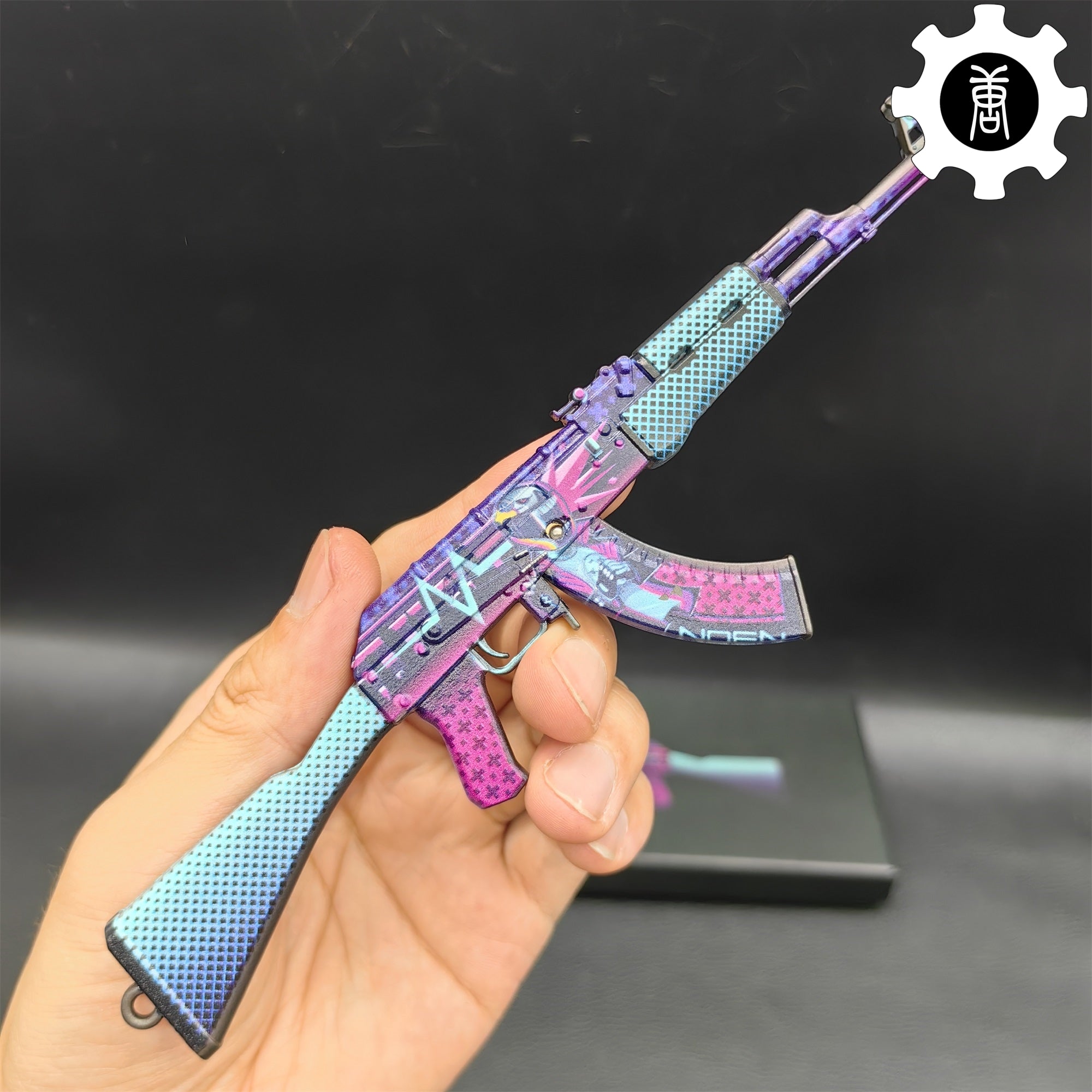 AK47 Neon Rider Metal Miniature Gun - Tophatter Daily Deals