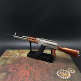 AK47 Miniature Metal AKM Gun17CM/6.7" With Metal Stand - Tophatter Daily Deals