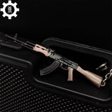 Tiny AK-47 Soviet Assault Rifle Model Metal Keychain - Tophatter Daily Deals