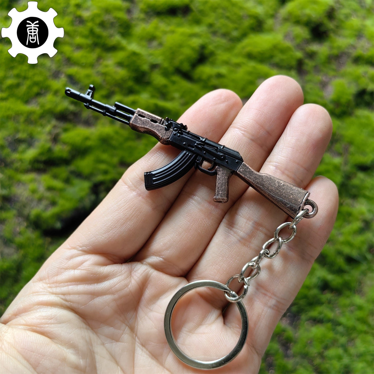 Tiny AK-47 Soviet Assault Rifle Model Metal Keychain - Tophatter Daily Deals
