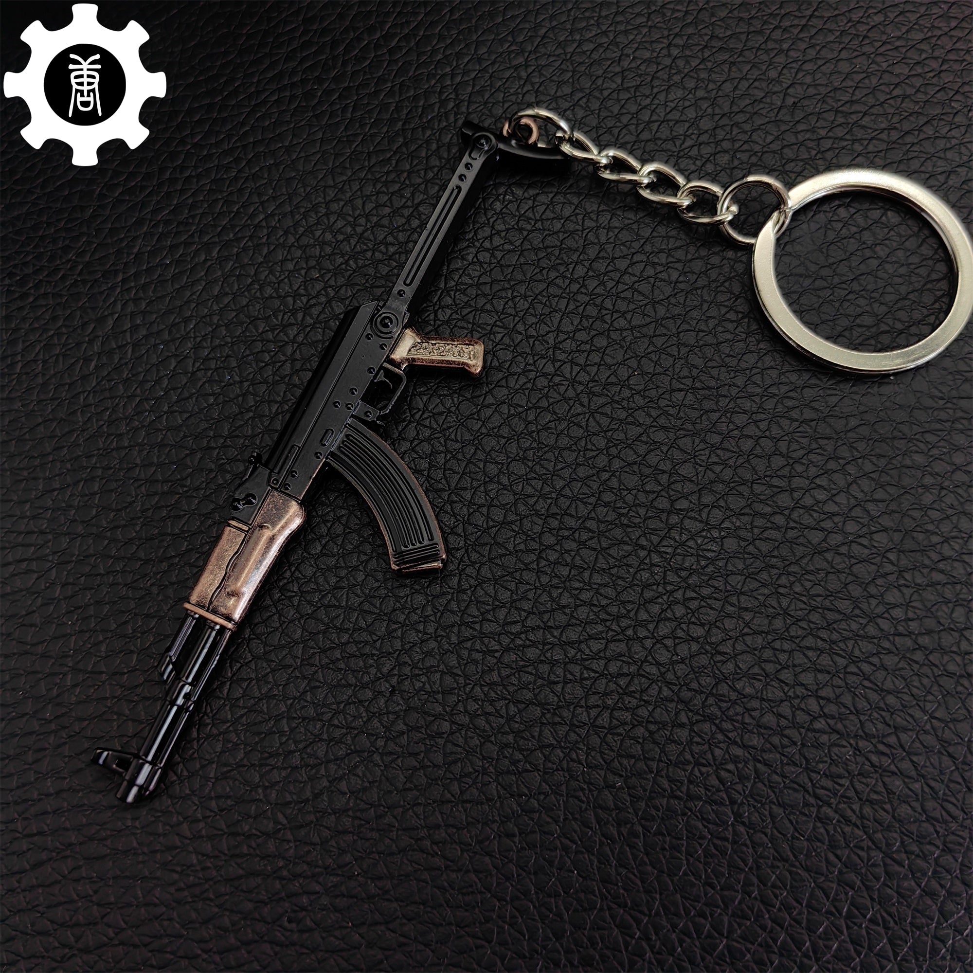 Tiny AKS-47 Assault Rifle Model Metal Keychain - Tophatter Daily Deals