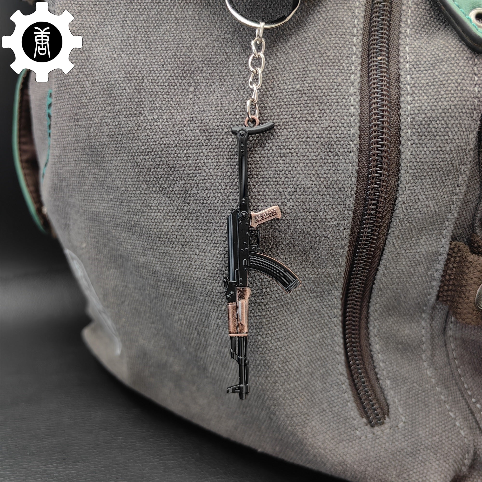 Tiny AKS-47 Assault Rifle Model Metal Keychain - Tophatter Daily Deals