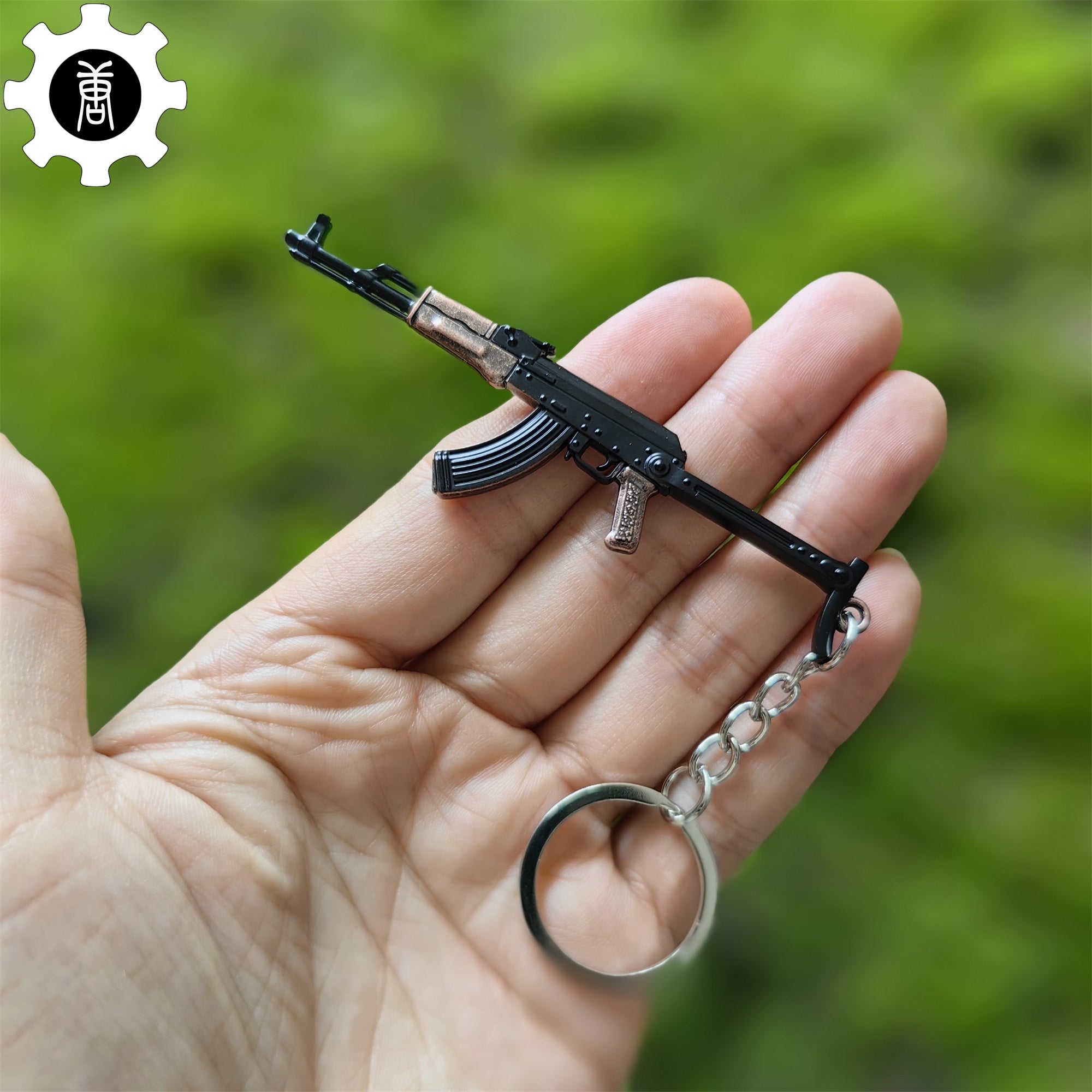 Tiny AKS-47 Assault Rifle Model Metal Keychain - Tophatter Daily Deals