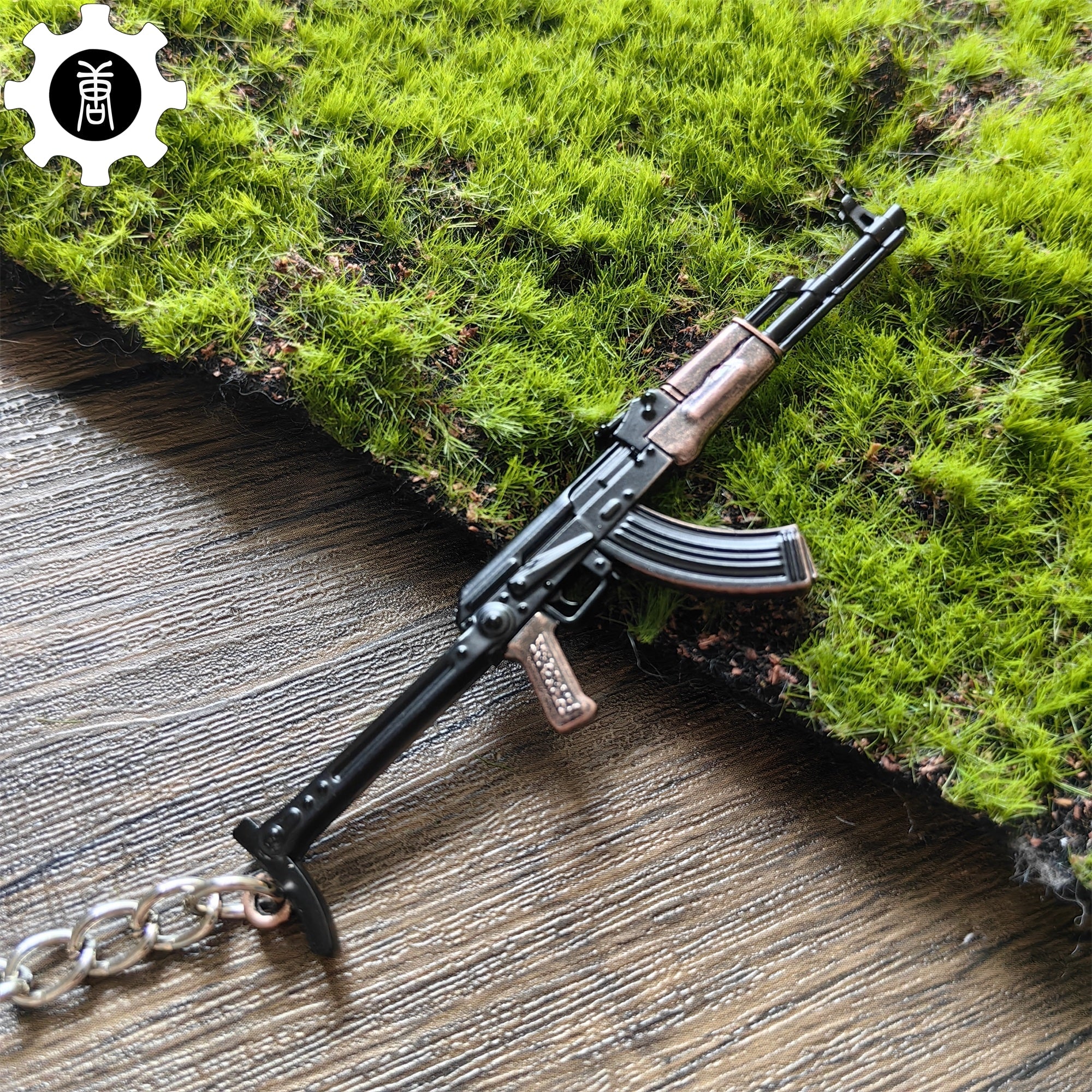 Tiny AKS-47 Assault Rifle Model Metal Keychain - Tophatter Daily Deals