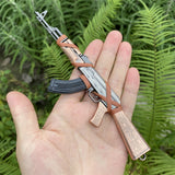 AK-47 Metal Miniature Avtomat Rifle 17.5CM/6.8" - Tophatter Daily Deals
