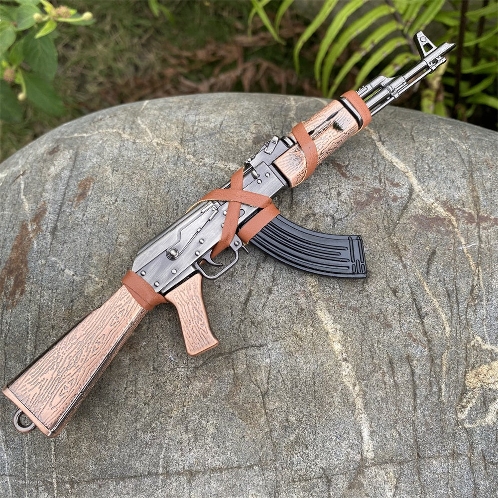 AK-47 Metal Miniature Avtomat Rifle 17.5CM/6.8" - Tophatter Daily Deals