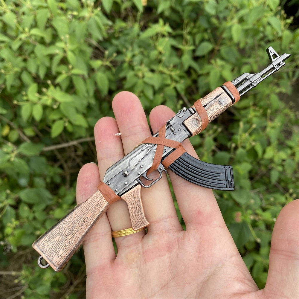 AK-47 Metal Miniature Avtomat Rifle 17.5CM/6.8" AK47 Only - Tophatter Daily Deals