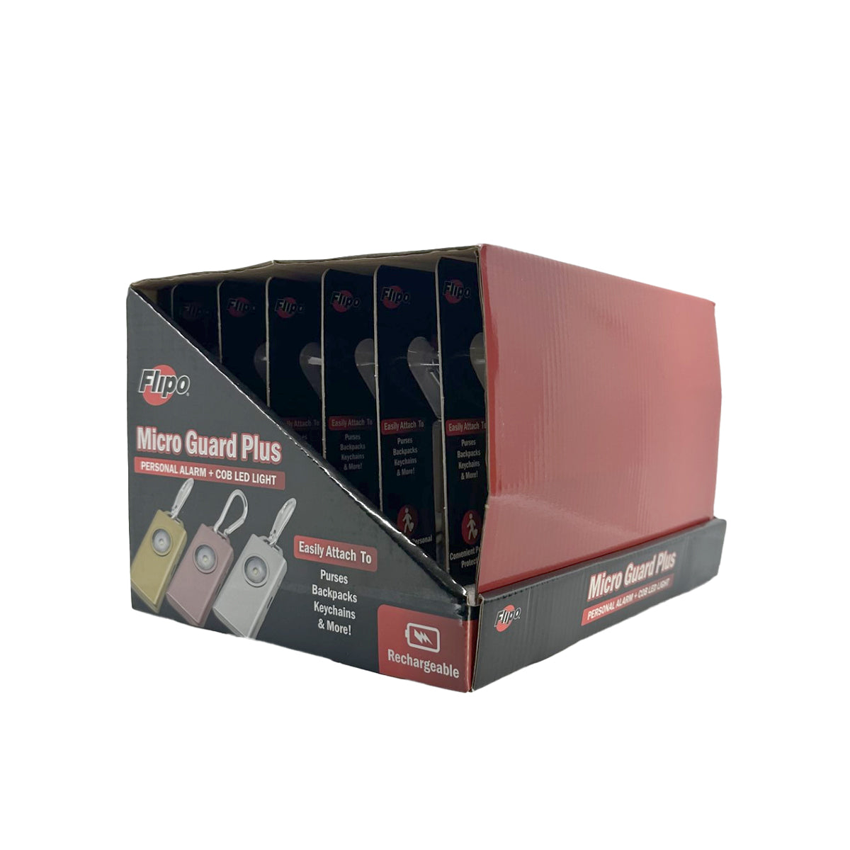 Micro Guard™ Plus Personal Alarm + COB LED Flashlight - Tophatter Daily Deals