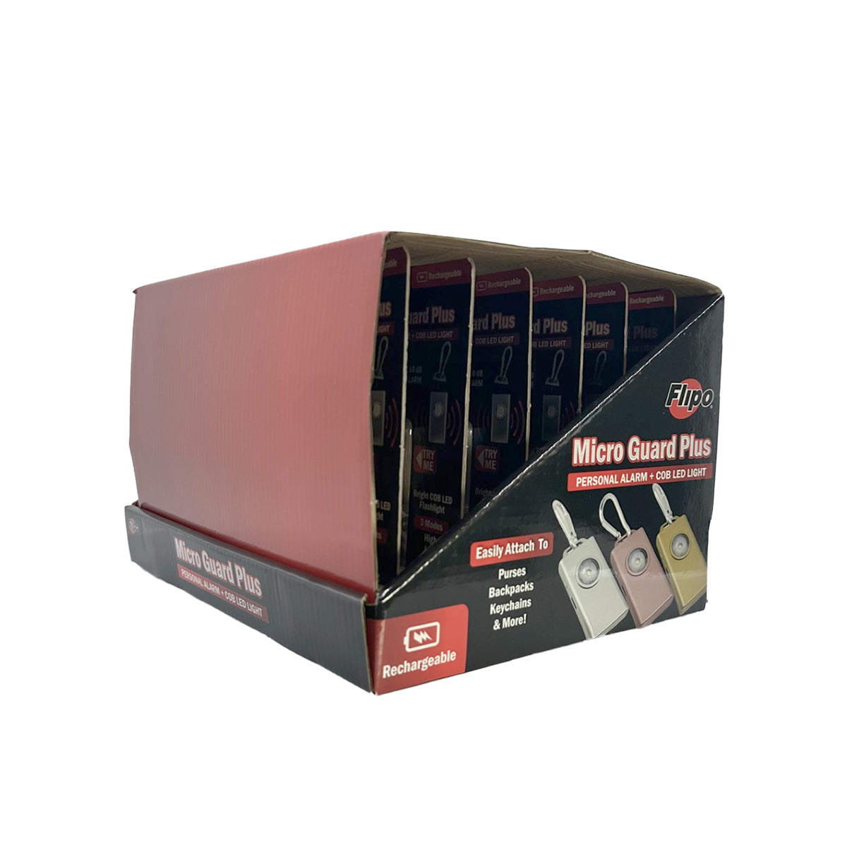 Micro Guard™ Plus Personal Alarm + COB LED Flashlight - Tophatter Daily Deals