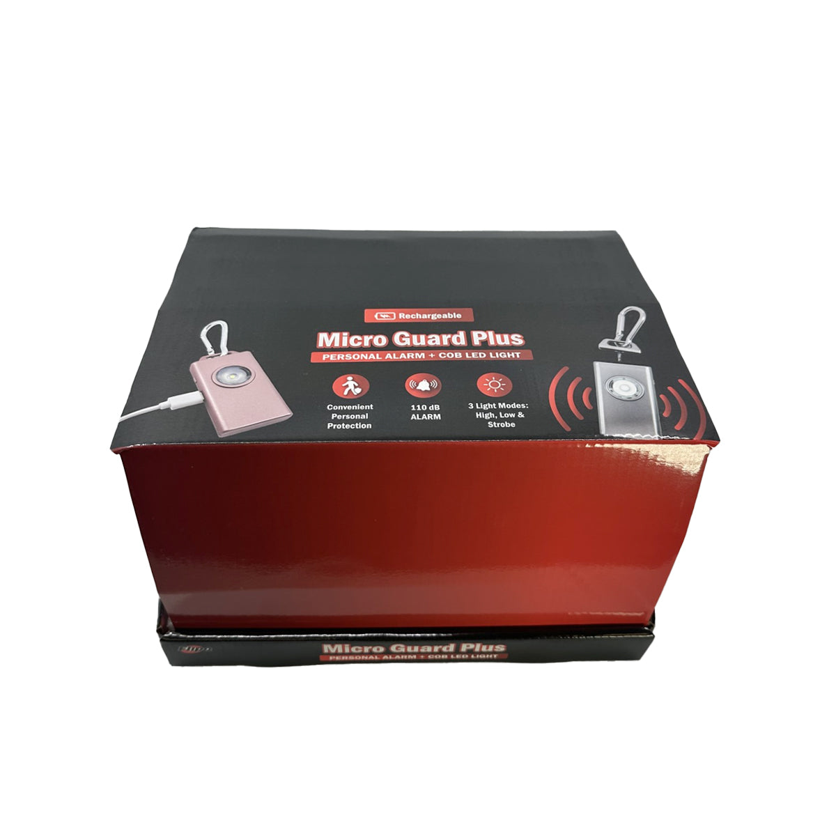 Micro Guard™ Plus Personal Alarm + COB LED Flashlight - Tophatter Daily Deals