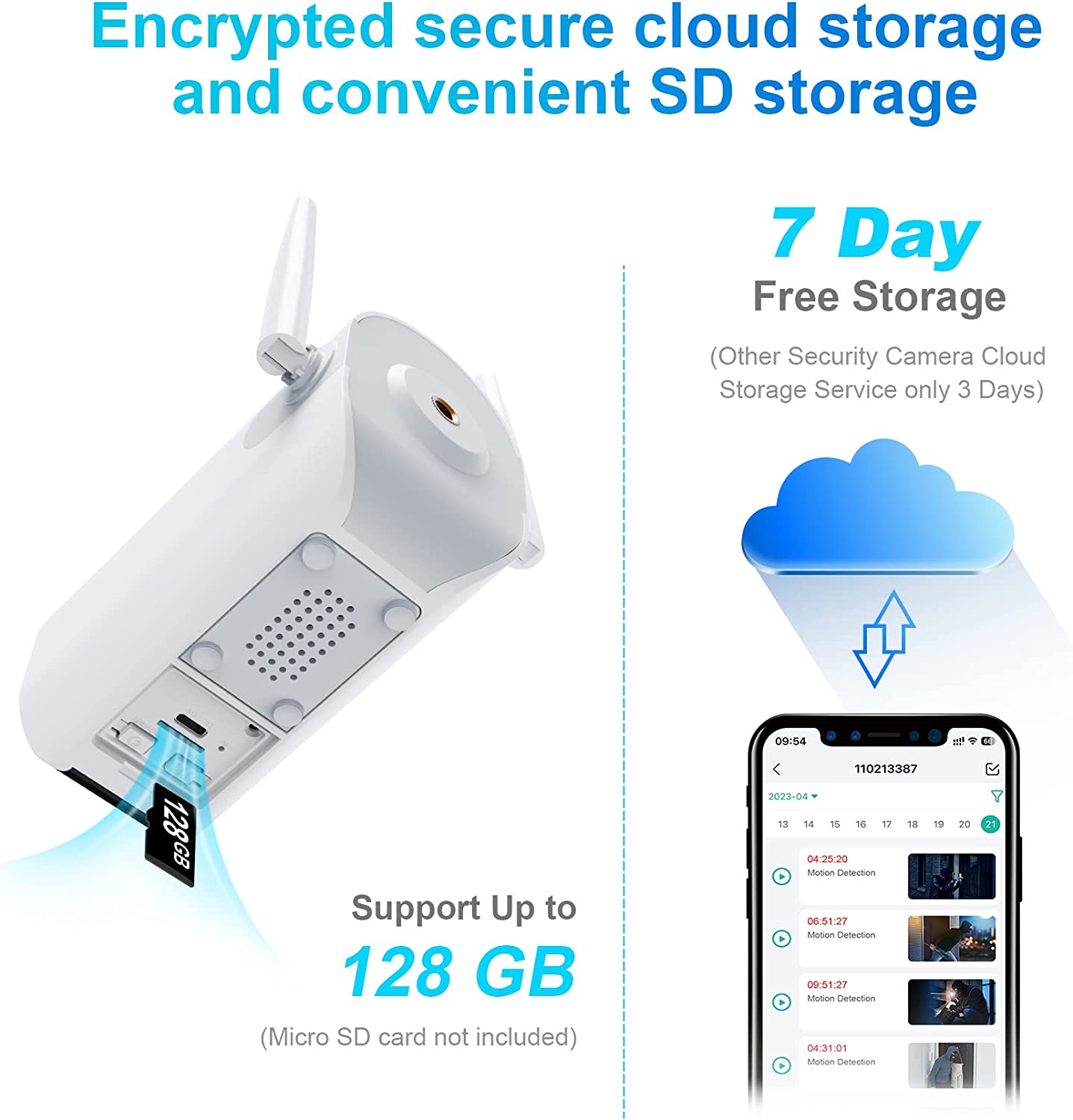 AlkiVision Security Cameras Wireless Outdoor - 2K HD Color Night Vision AI Motion Detection WiFi Wireless Cameras for Home Security, Spotlight Siren Alarm Camera with 2-Way Audio, Cloud/SD Storage - Tophatter Daily Deals