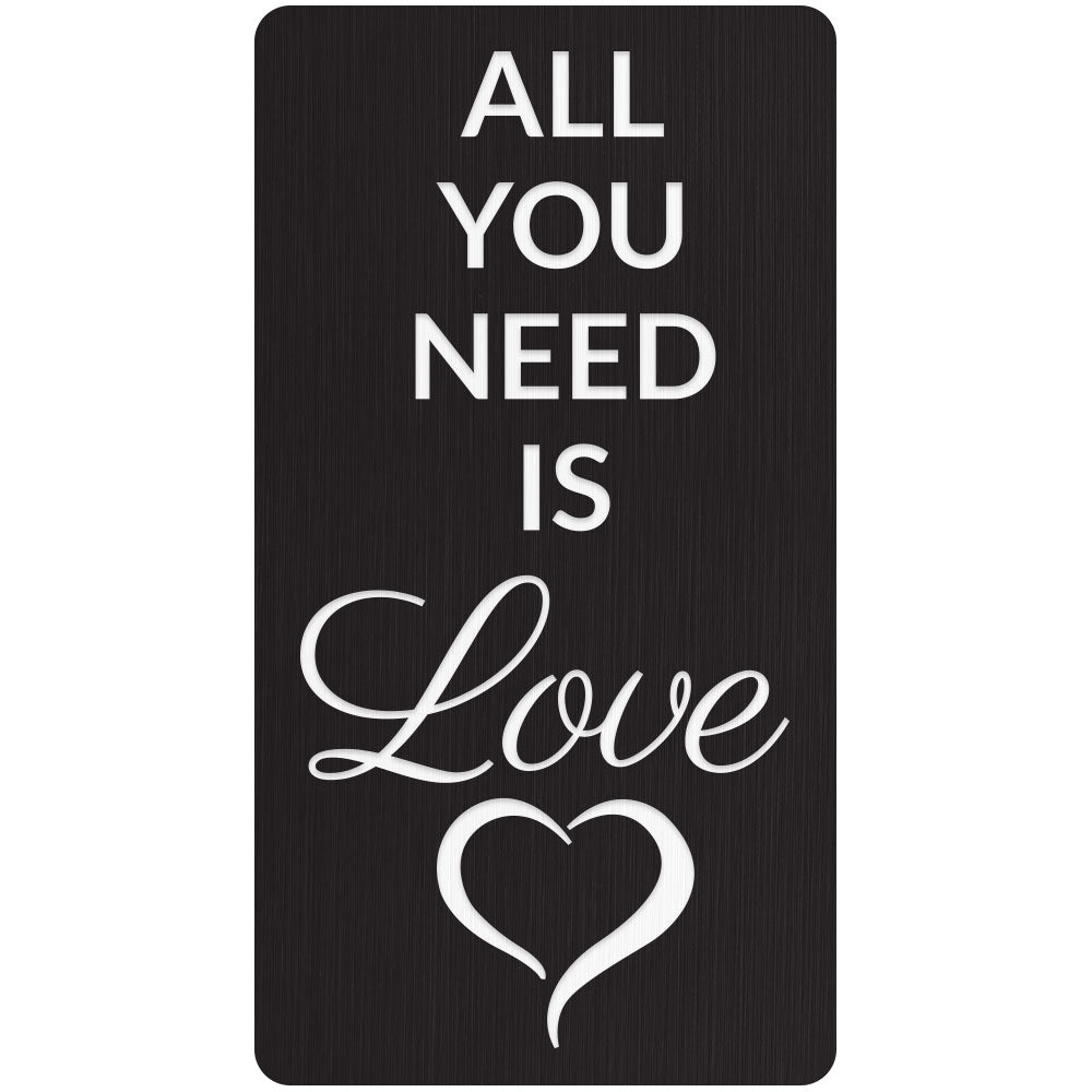Custom Cane Engraving - Rectangle Black Anodized Aluminum - Valentine's Day Special - Tophatter Daily Deals