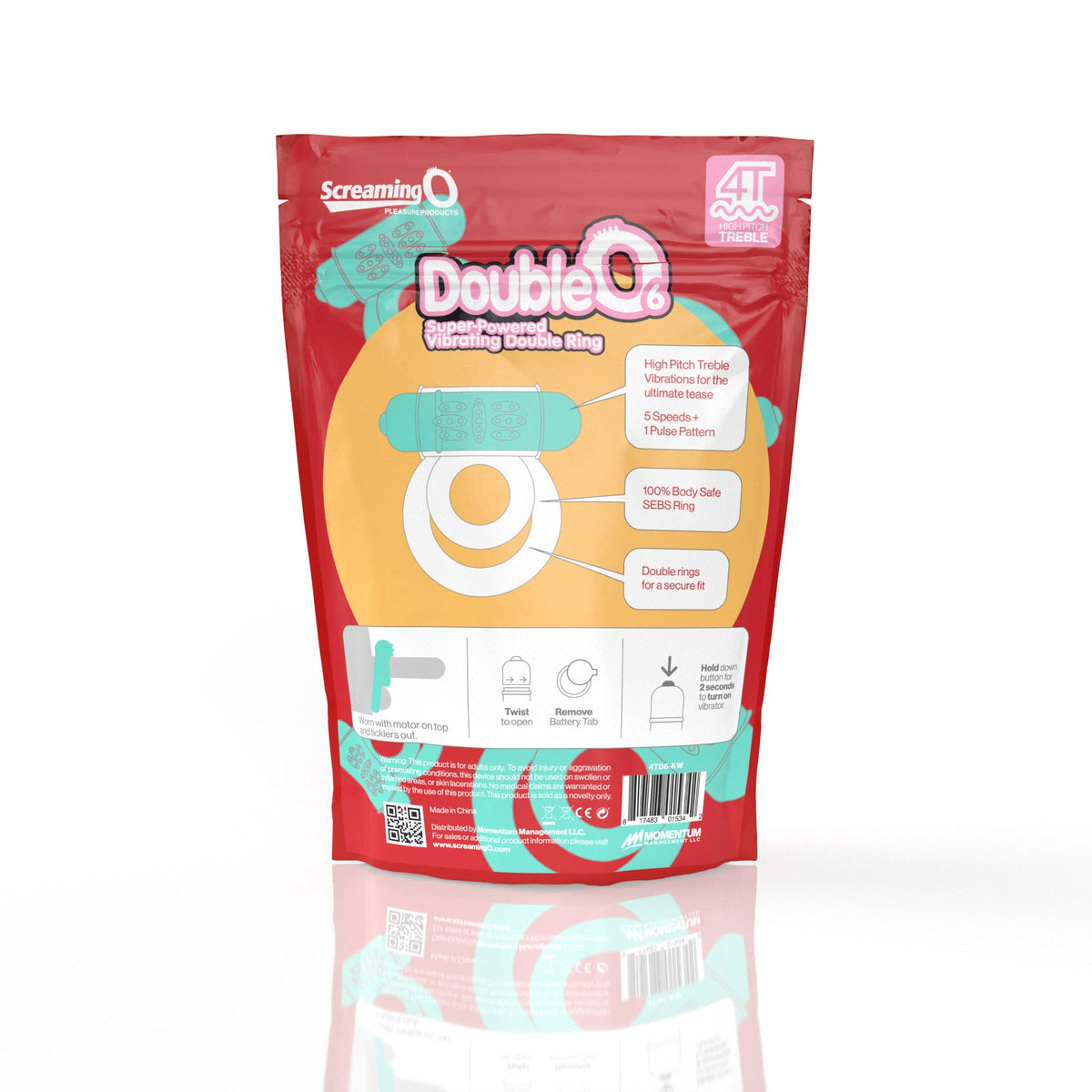 Double O 6 4T High Pitch Treble (Kiwi) > Cock Ring > Vibrating - Tophatter Daily Deals