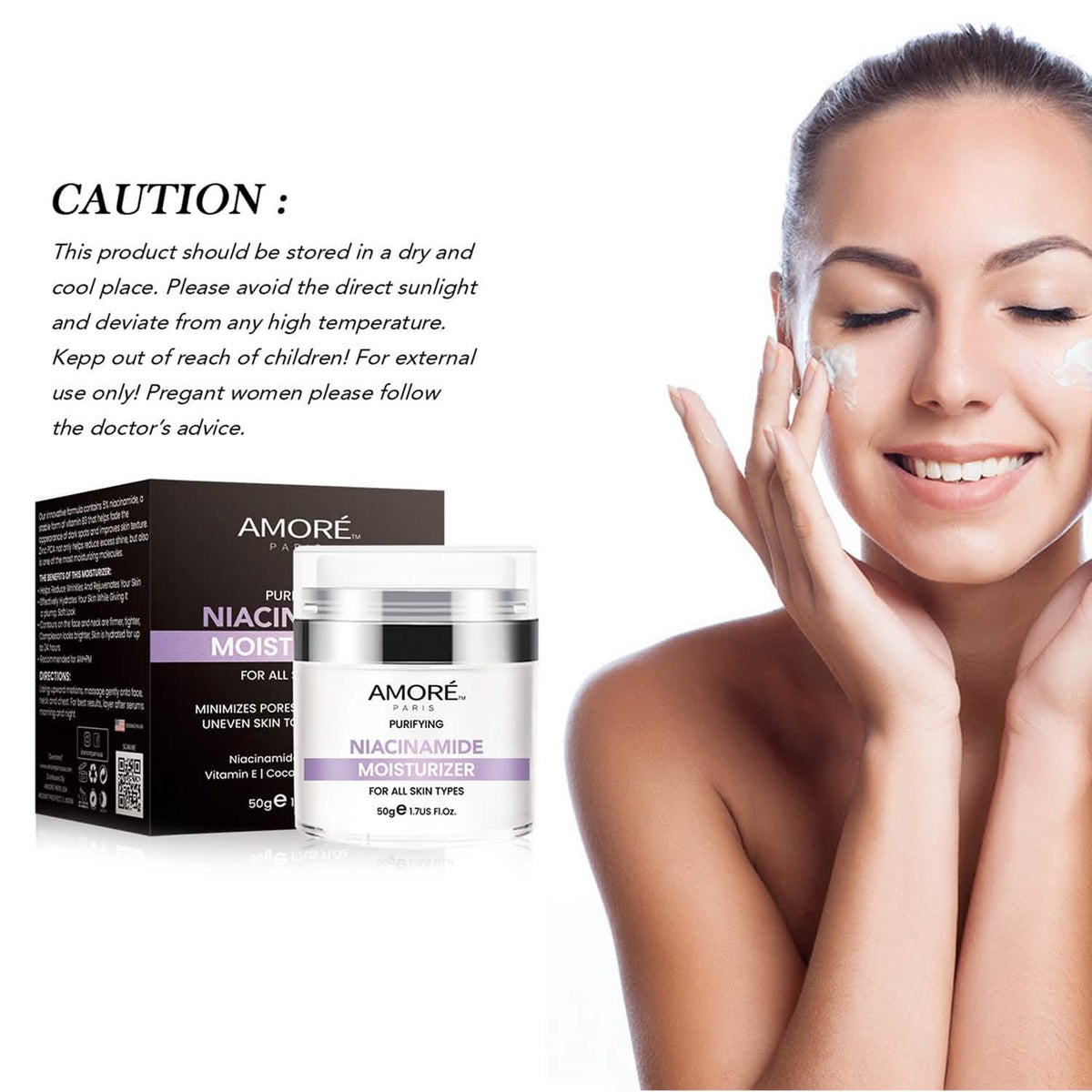 Niacinamide Facial Moisturizer Day Cream, Daily Anti-Aging, Anti-Wrinkle Face Cream, B3 Vitamin Formula, Aloe Facial, Coconut Oil, Vitamin E Beauty & Personal Care - Tophatter Daily Deals
