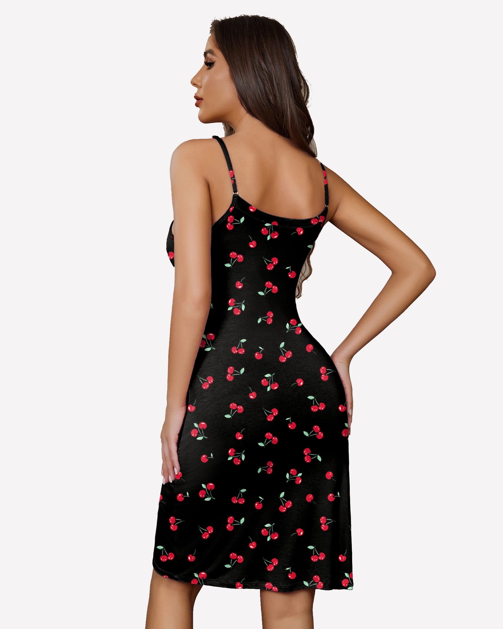 Print Full Slips Chemise Dress Sleepwears-nightgowns - Tophatter Daily Deals