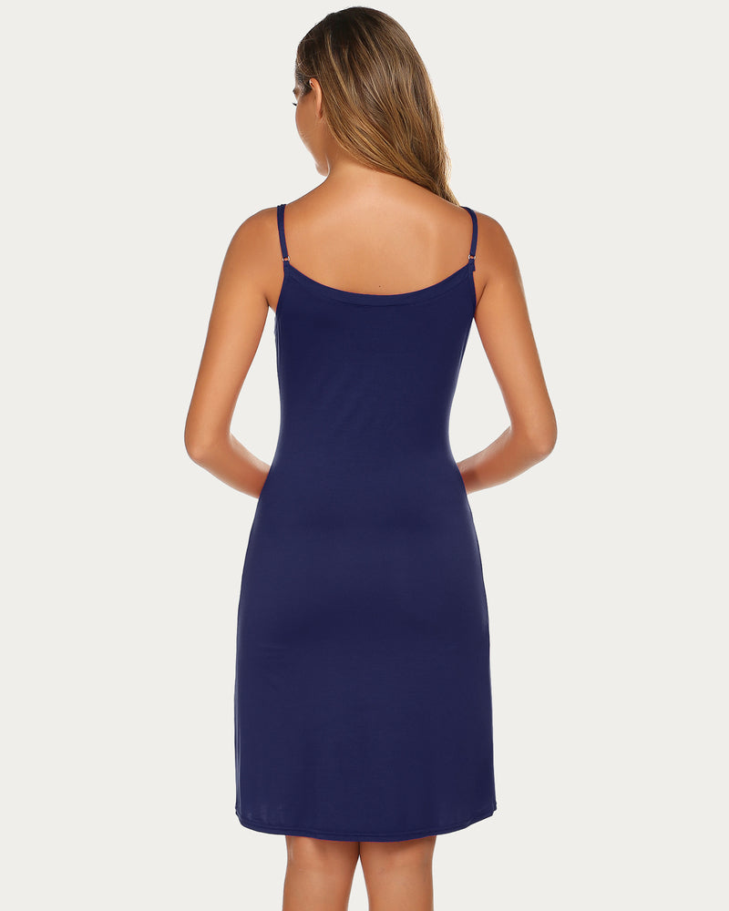 Print Full Slips Chemise Dress Sleepwears-nightgowns - Tophatter Daily Deals