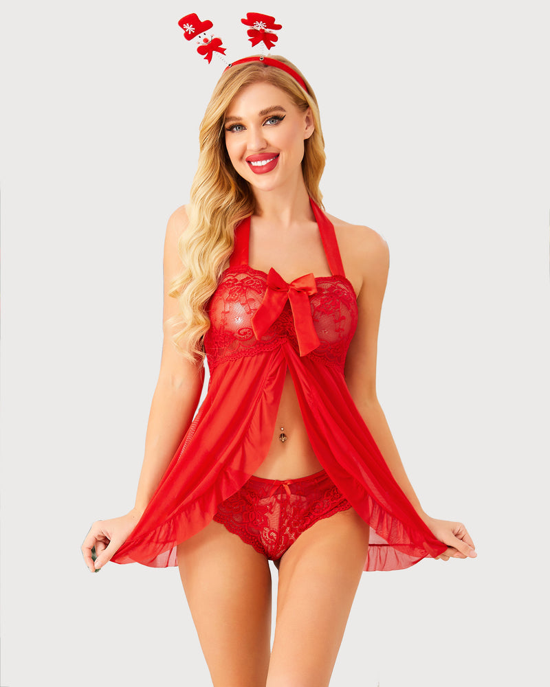 Flash Sale - Lastest Lingerie for Women Red Lingerie-Babydolls - Tophatter Daily Deals