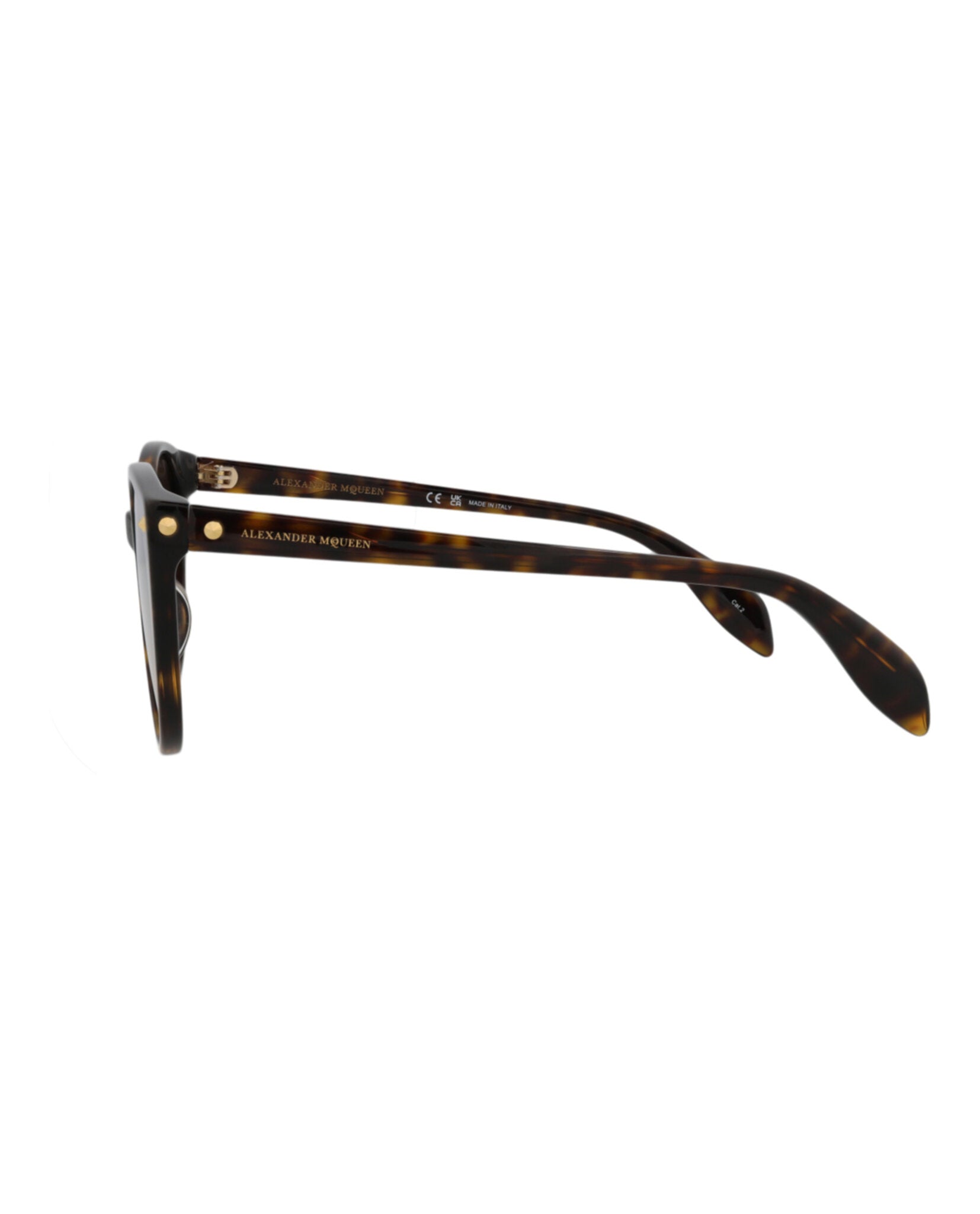 Alexander McQueen Round-Frame Acetate Sunglasses Sunglasses - Tophatter Daily Deals