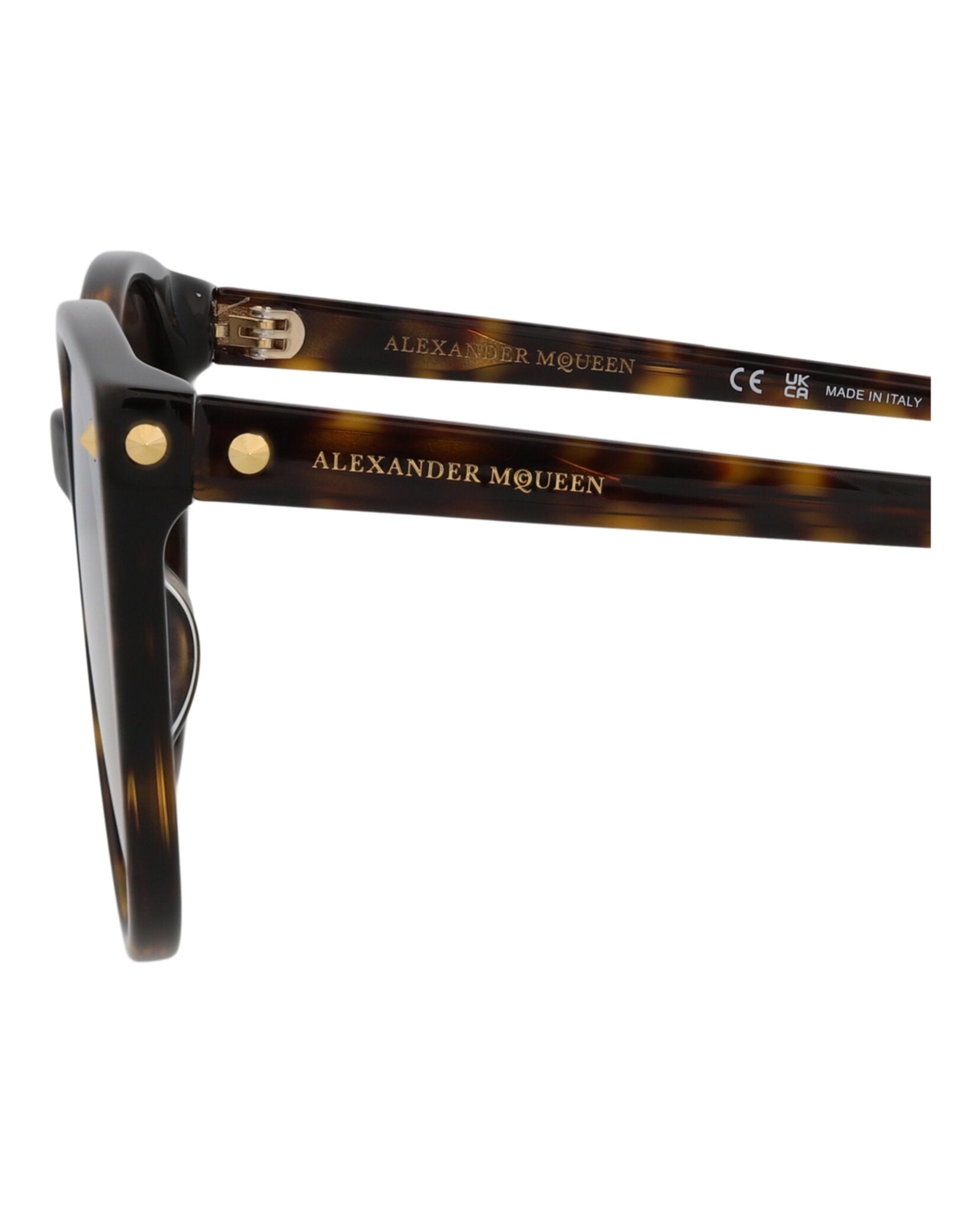 Alexander McQueen Round-Frame Acetate Sunglasses Sunglasses - Tophatter Daily Deals