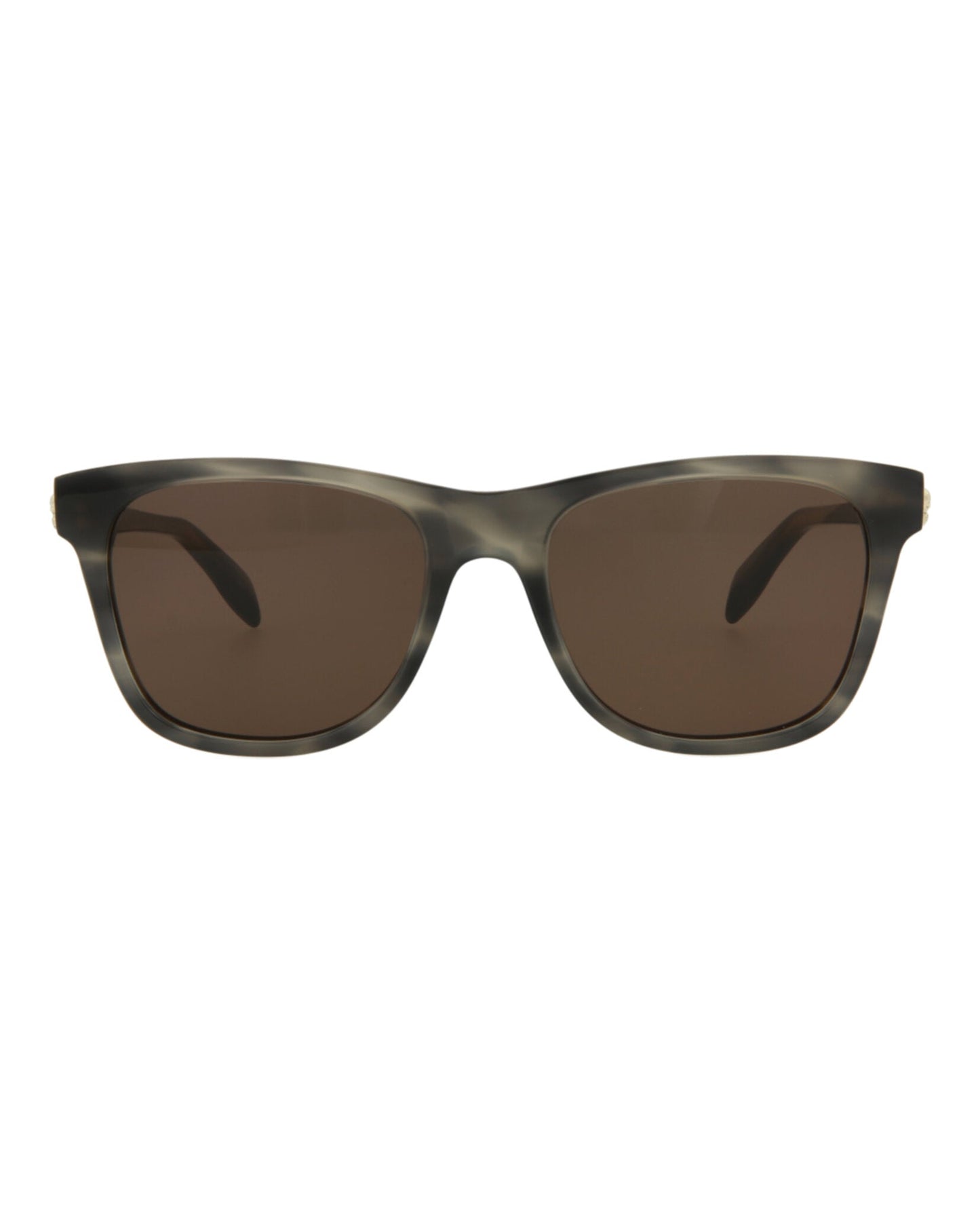 Alexander McQueen Square-Frame Acetate Sunglasses Grey Sunglasses - Tophatter Daily Deals