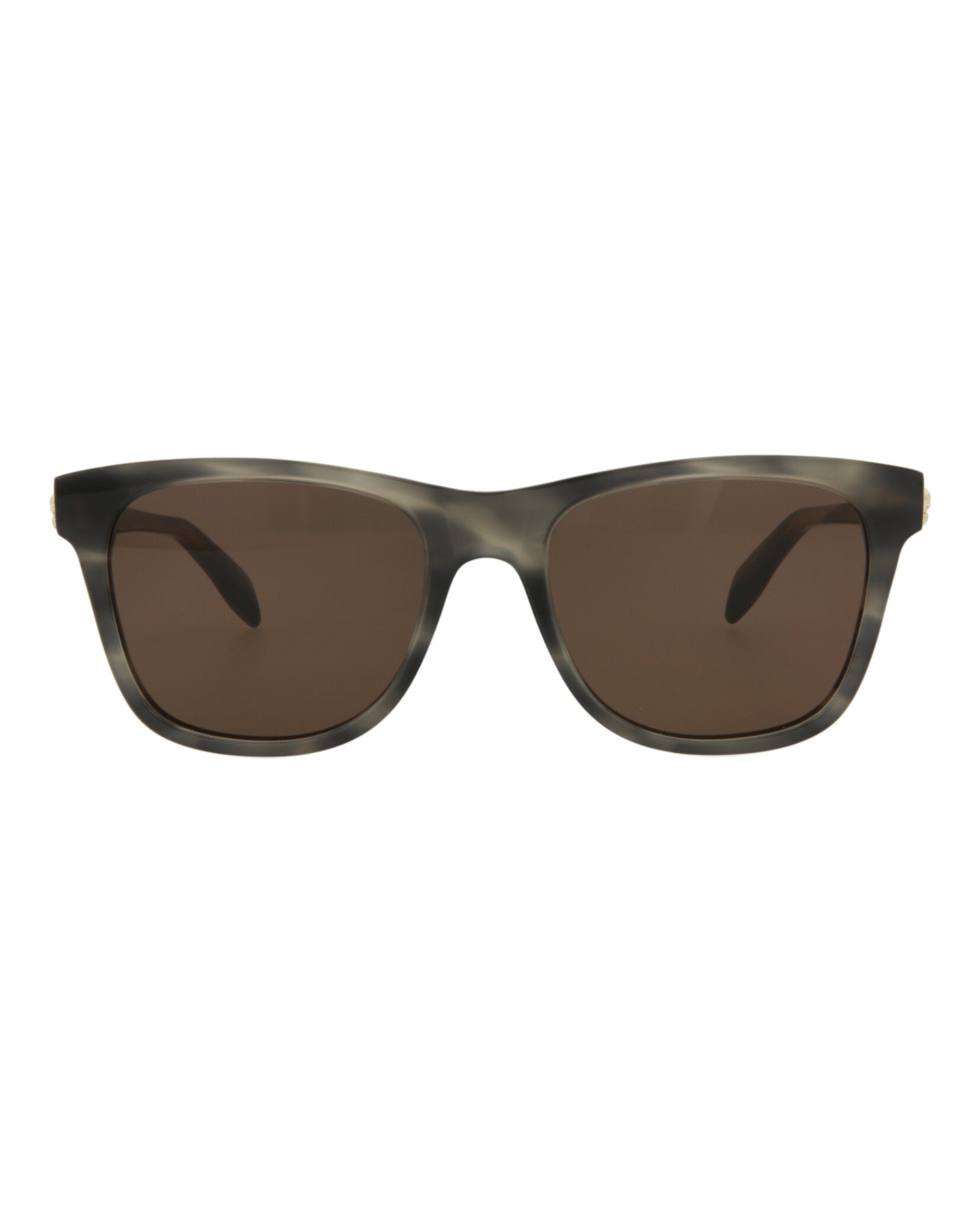 Alexander McQueen Square-Frame Acetate Sunglasses Grey Sunglasses - Tophatter Daily Deals
